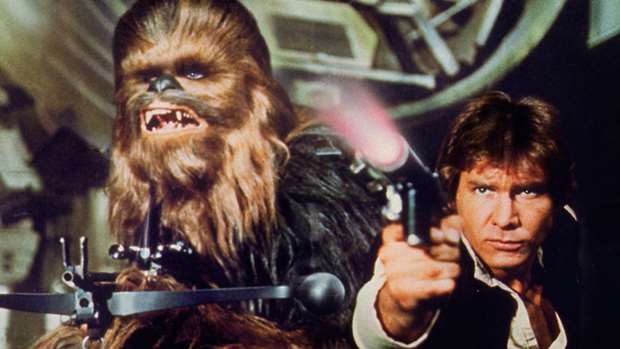 The actor who plays Chewbacca is seriously good looking!