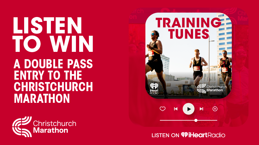 Win with Christchurch Marathon’s Training Tunes playlist!